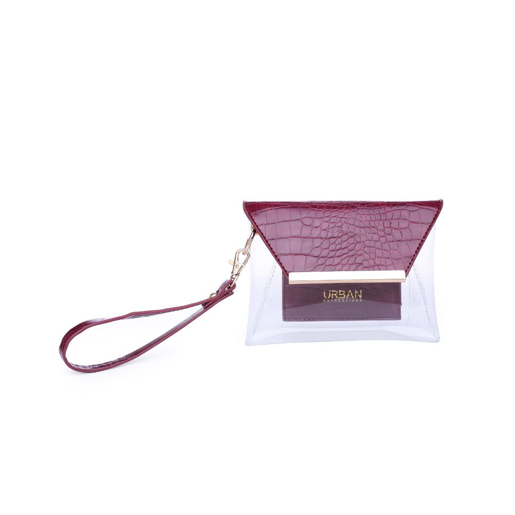 Product Image of Urban Expressions Reese - Croc Wristlet 840611163394 View 5 | Burgundy