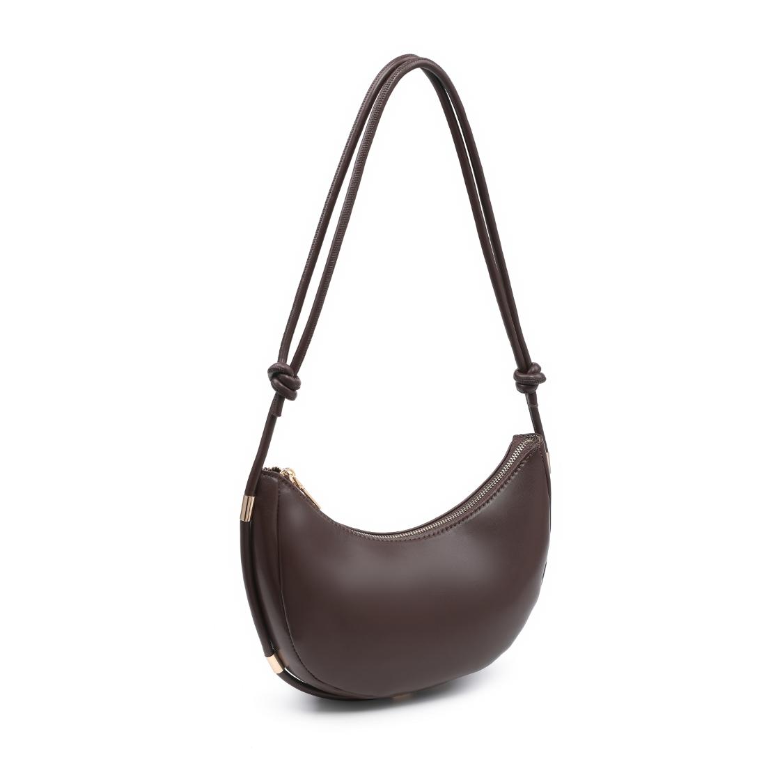 Woman wearing Espresso Urban Expressions Murphy Crossbody 840504208164 View 6 | Espresso