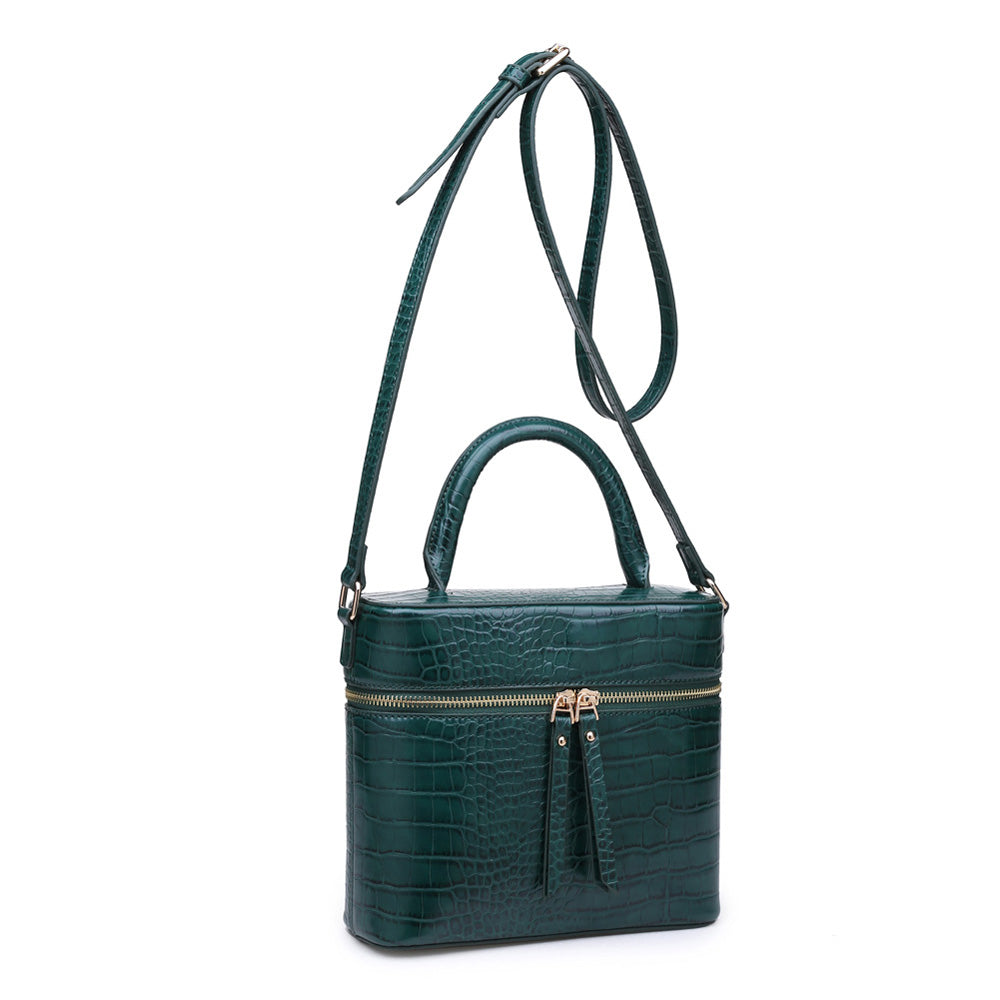 Product Image of Urban Expressions Rogue Croc Crossbody NA-840611155344 View 2 | Emerald