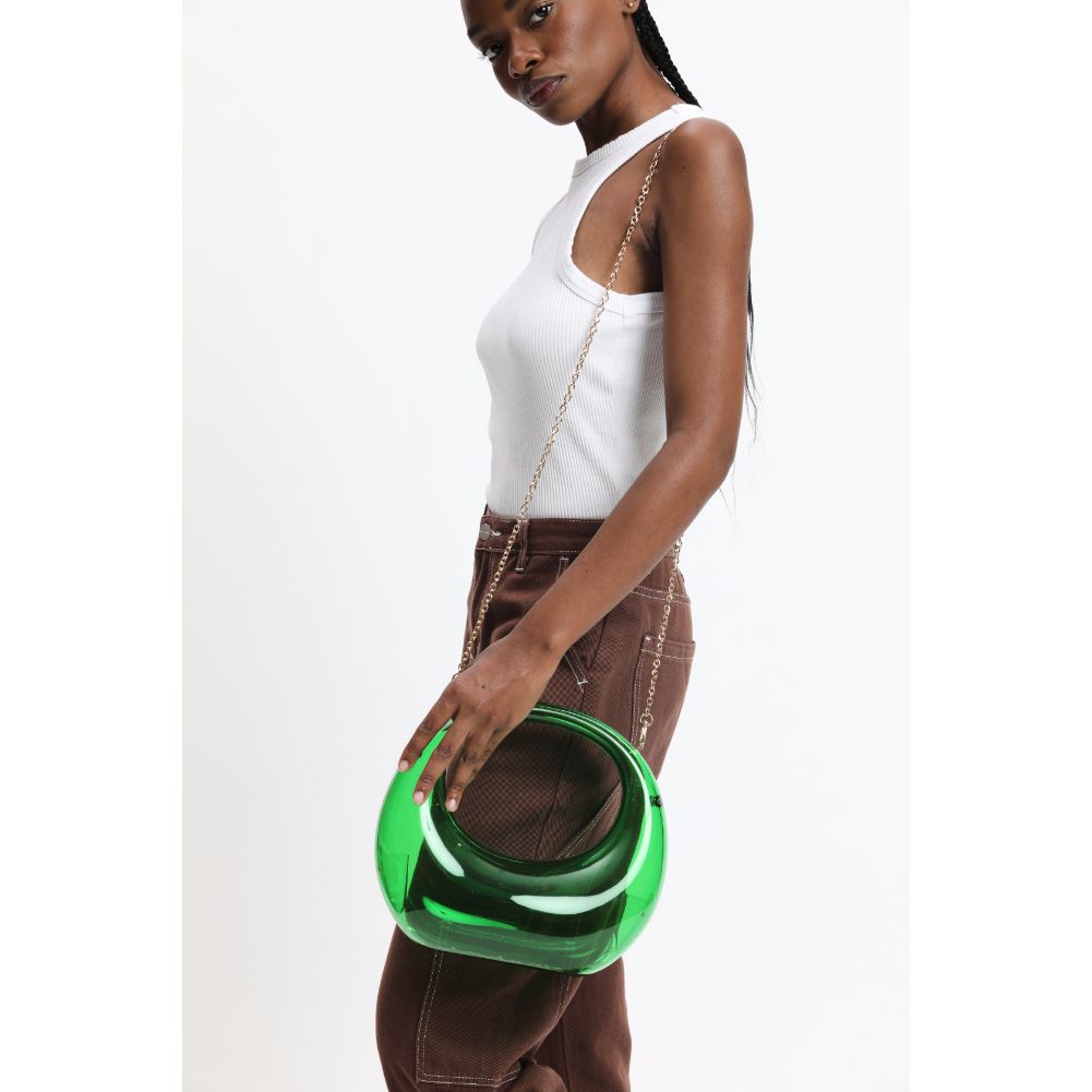 Woman wearing Forest Urban Expressions Bess Evening Bag 840611116949 View 3 | Forest