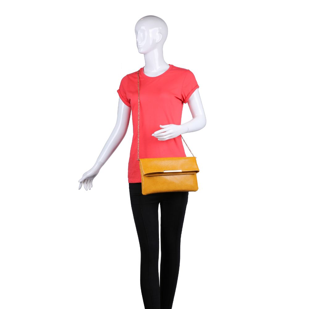 Product Image of Urban Expressions Amber Clutch NA-840611166159 View 5 | Mustard