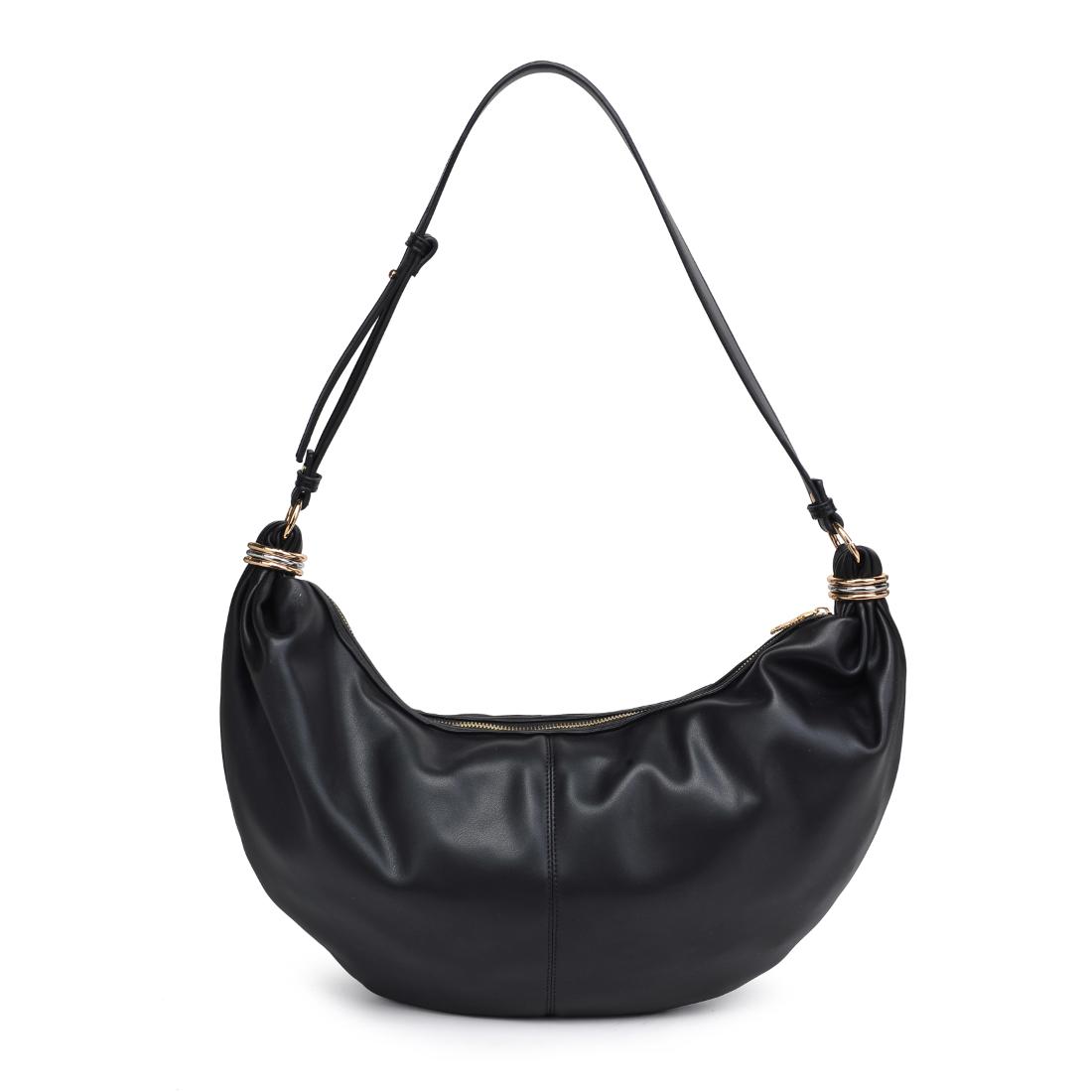 Woman wearing Black Urban Expressions Bianca Hobo 840611151131 View 7 | Black