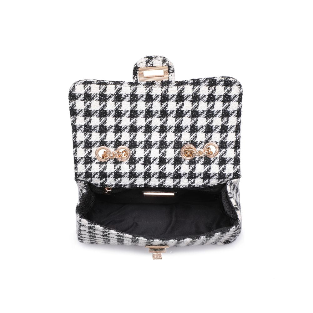 Woman wearing Black White Urban Expressions Camille Shoulder Bag 840611120571 View 9 | Black White