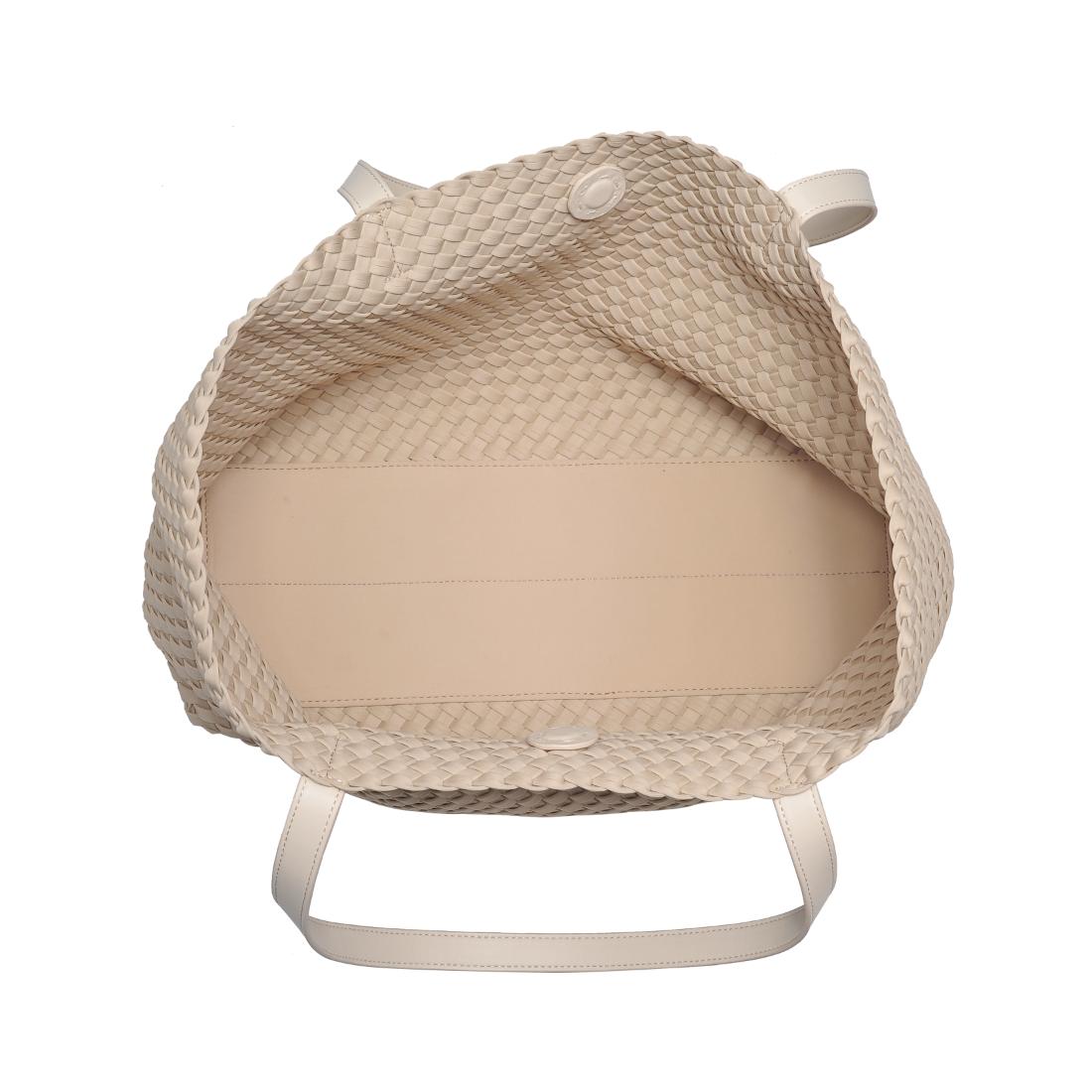 Woman wearing Cream Urban Expressions Evie Tote 840611146793 View 9 | Cream