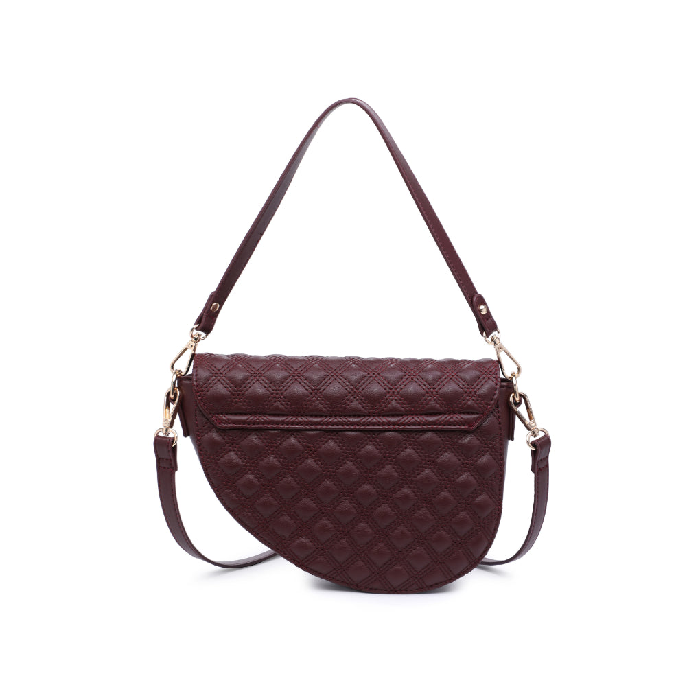 Woman wearing Chocolate Urban Expressions Lorena Baguette 818209011358 View 7 | Chocolate