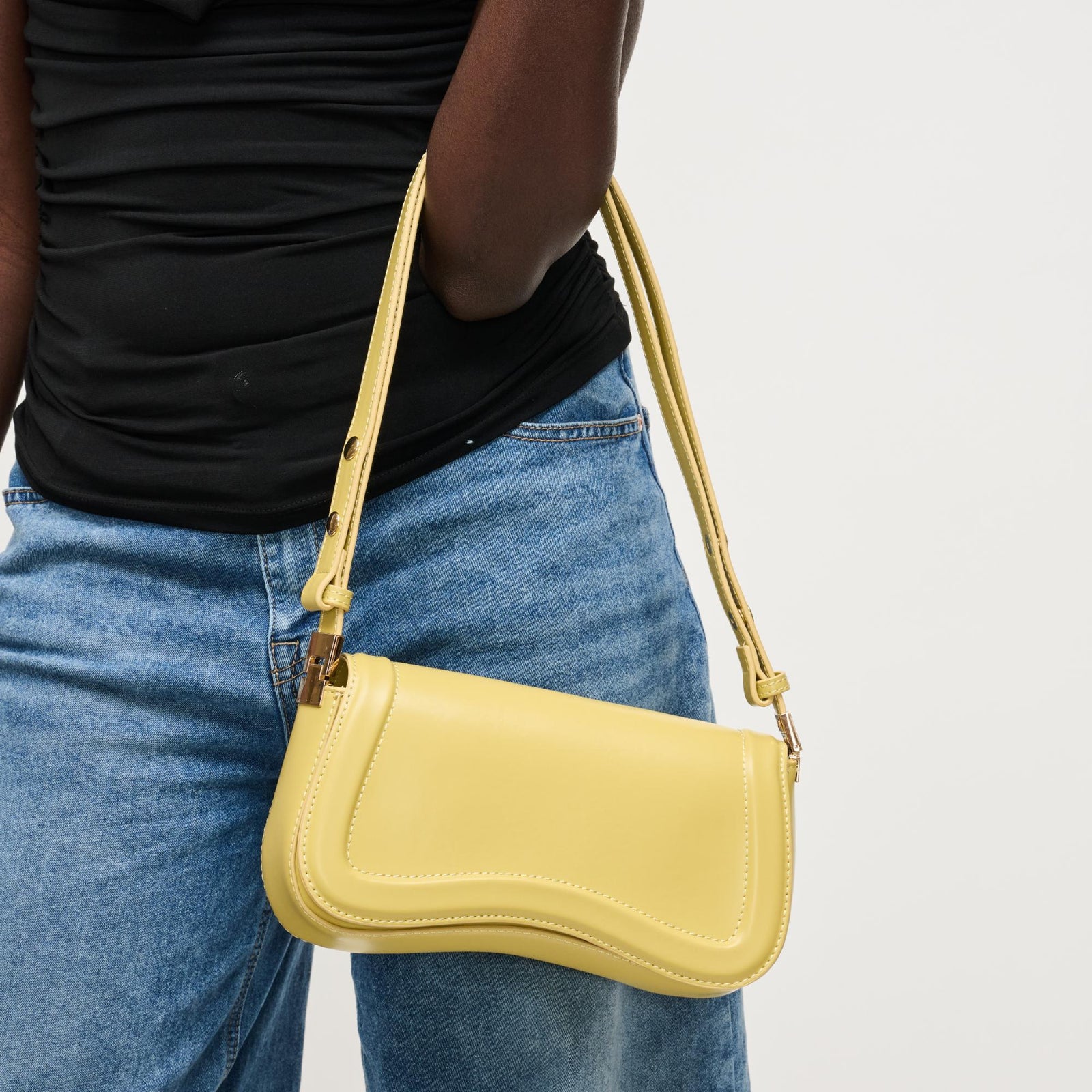 Woman wearing Black Urban Expressions Max Shoulder Bag 840504208409 View 1 | Black