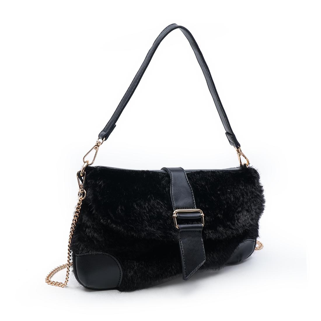 Urban Expressions Hollee - Fur Shoulder Bag 840504210631 View 2 | Black