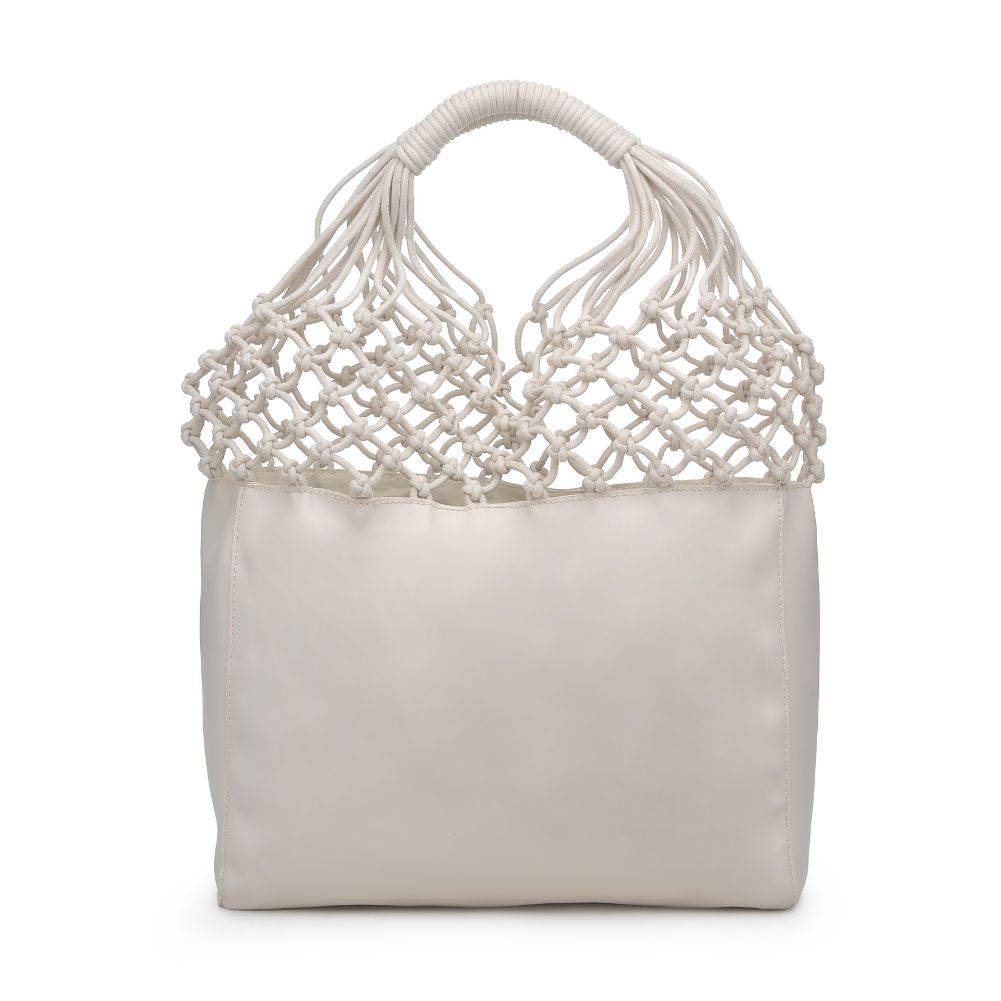 Woman wearing Cream Urban Expressions Santa Cruz Tote 840611169877 View 5 | Cream