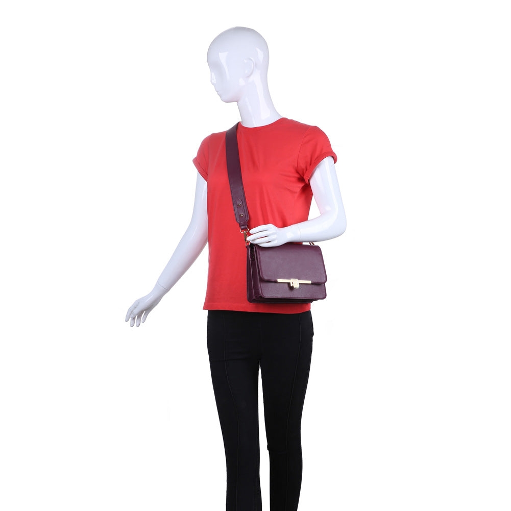 Product Image of Urban Expressions Hermione Crossbody NA-840611156877 View 5 | Burgundy