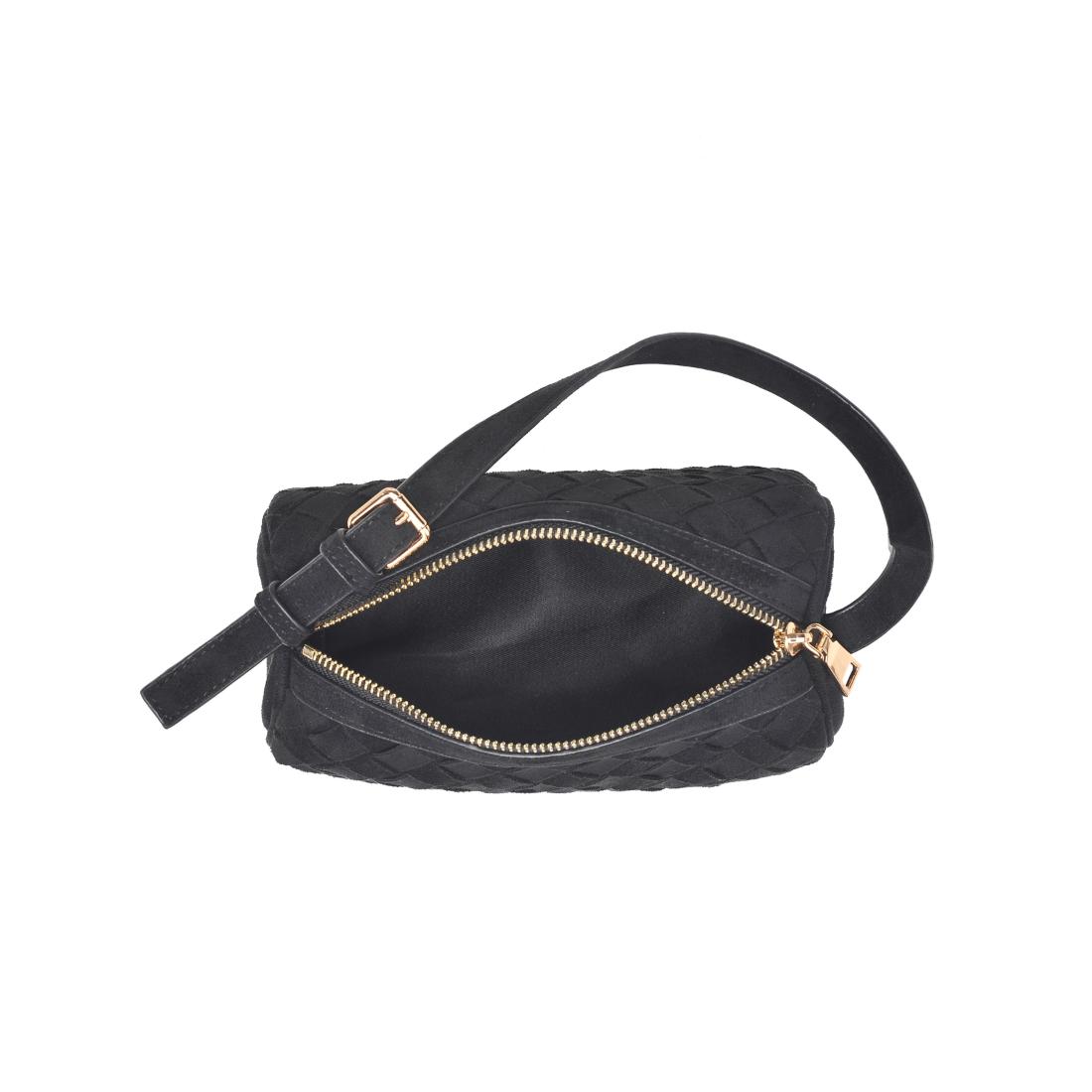 Product Image of Urban Expressions Rose Shoulder Bag 840611199379 View 8 | Black