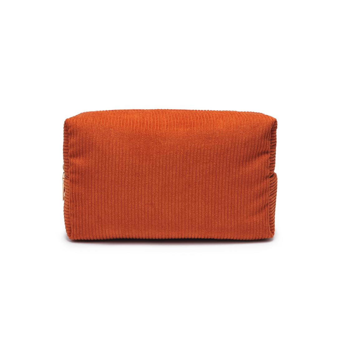 Urban Essentials Cordially Yours - Corduroy Cosmetic & Travel Organizer Pouch 840611196996 View 5 | Cinnamon