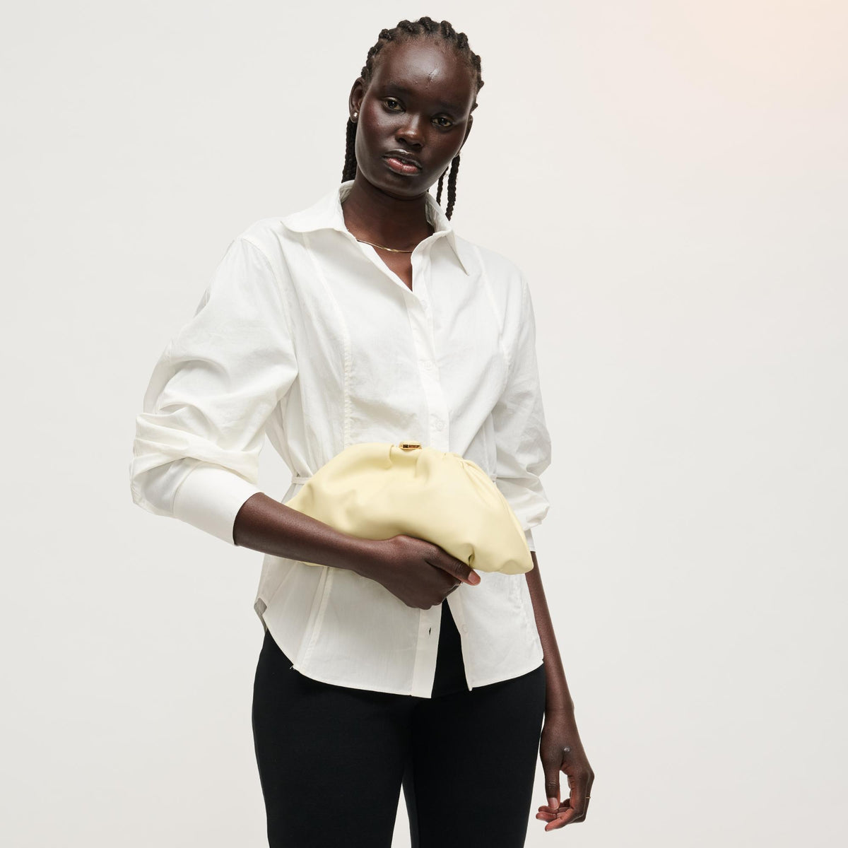 Woman wearing Butter Urban Expressions Jennifer Clutch 840504208232 View 4 | Butter