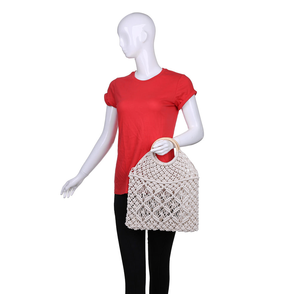 Product Image of Urban Expressions Carlita Tote NA-840611161819 View 5 | Ivory