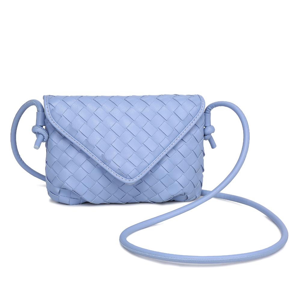 Woman wearing Sky Blue Urban Expressions Kylo Crossbody 840611124432 View 5 | Sky Blue