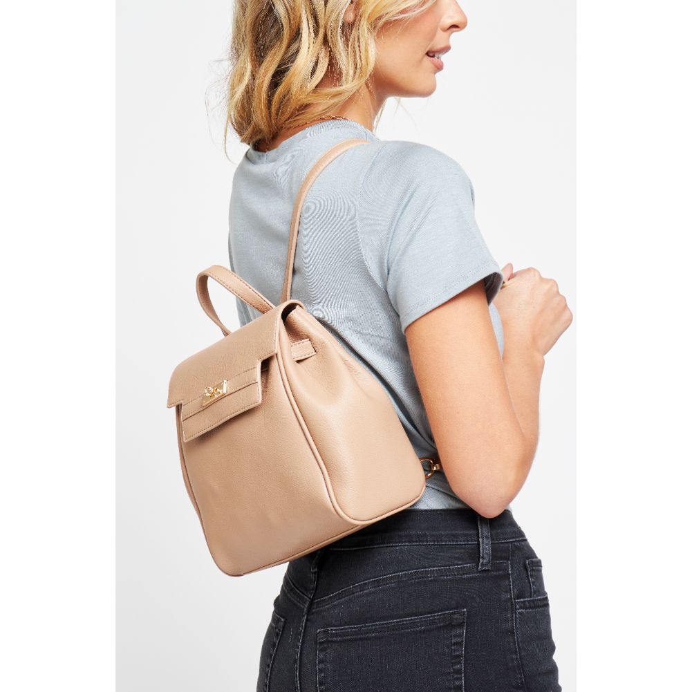 Woman wearing Natural Urban Expressions Turner Backpack 840611177032 View 2 | Natural