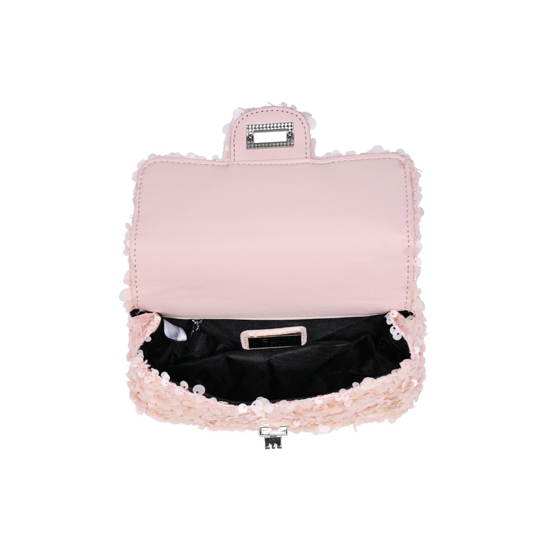 Woman wearing Pink Urban Expressions Ella Evening Bag 840504204357 View 9 | Pink