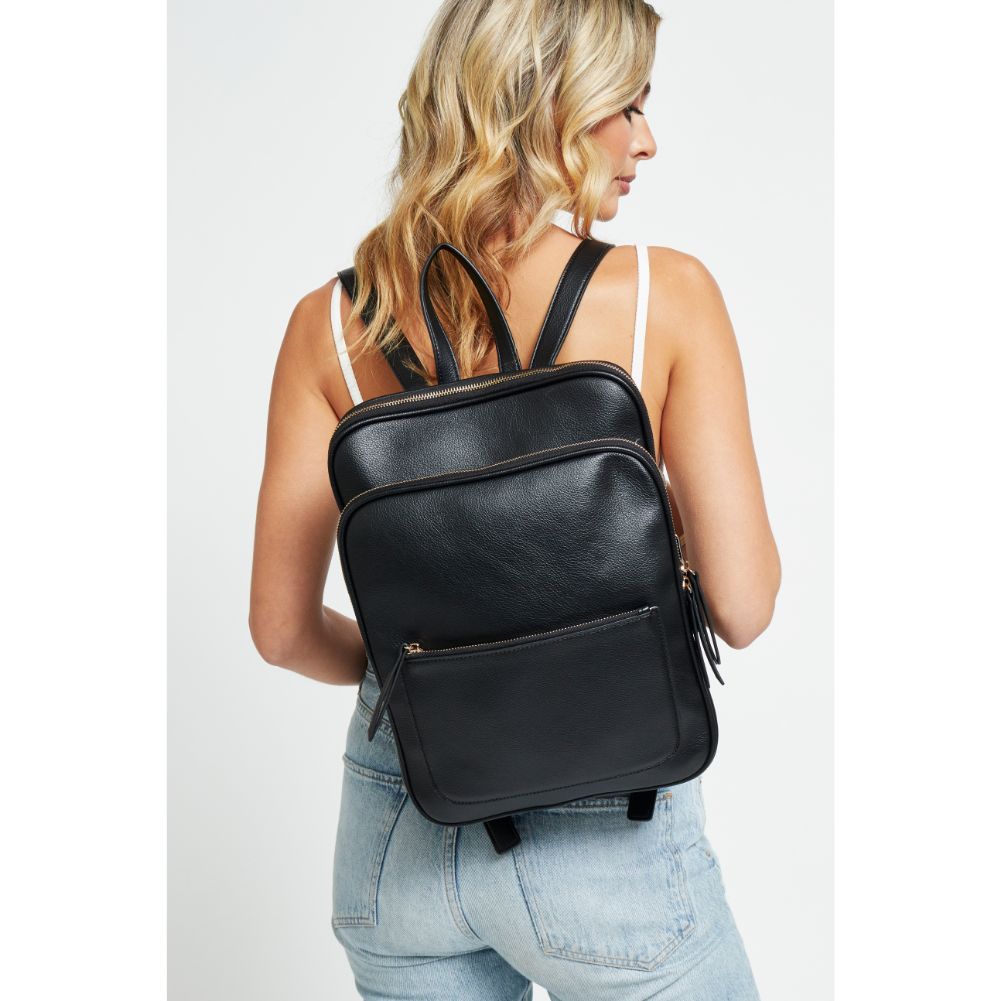 Woman wearing Black Urban Expressions Carly Backpack 840611174413 View 1 | Black