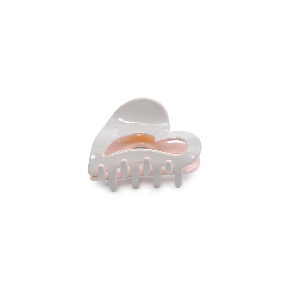 Urban Expressions Heart Design Small Claw Hair Claw 818209013369 View 2 | White