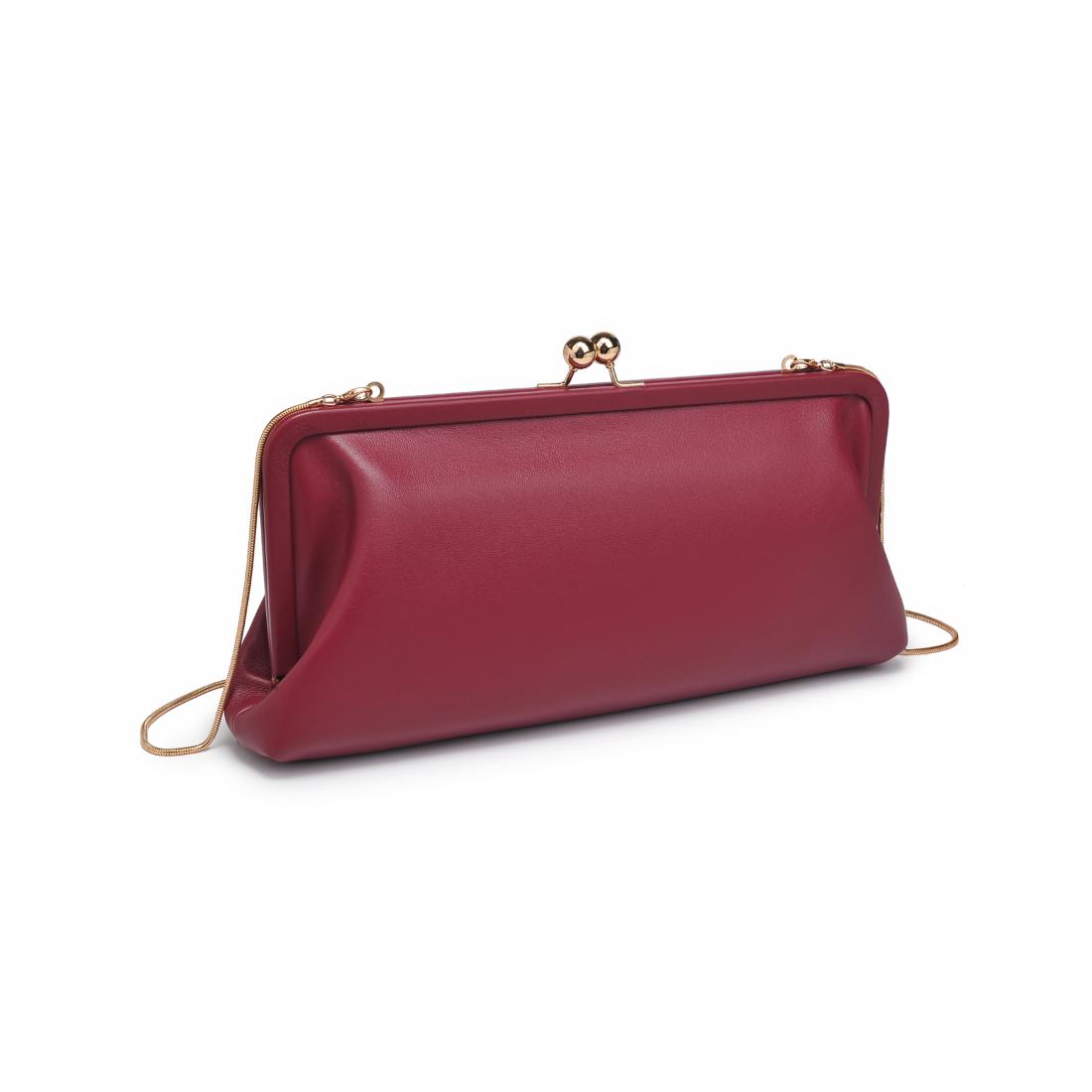Product Image of Urban Expressions Kristin Clutch 840611198426 View 6 | Burgundy
