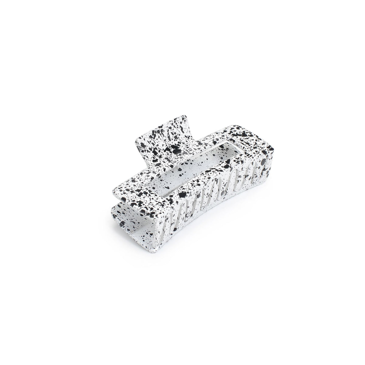 Product Image of Urban Expressions Cutout Rectangle Large Jaw Hair Claw 818209013970 View 1 | White Black