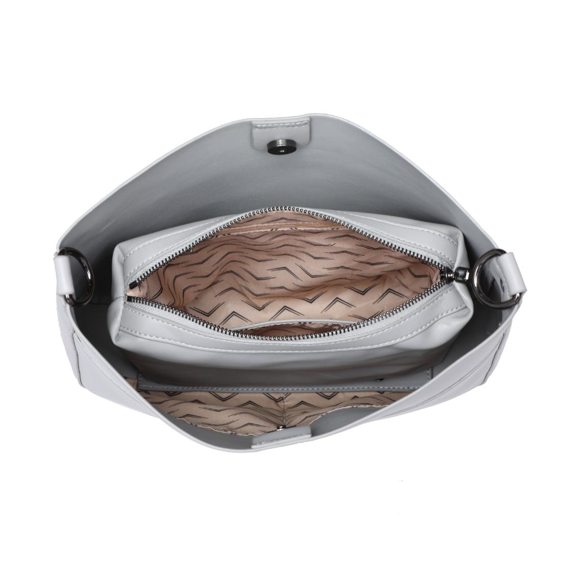 Product Image of Urban Expressions Delphine Crossbody 840504200397 View 4 | Dove Grey
