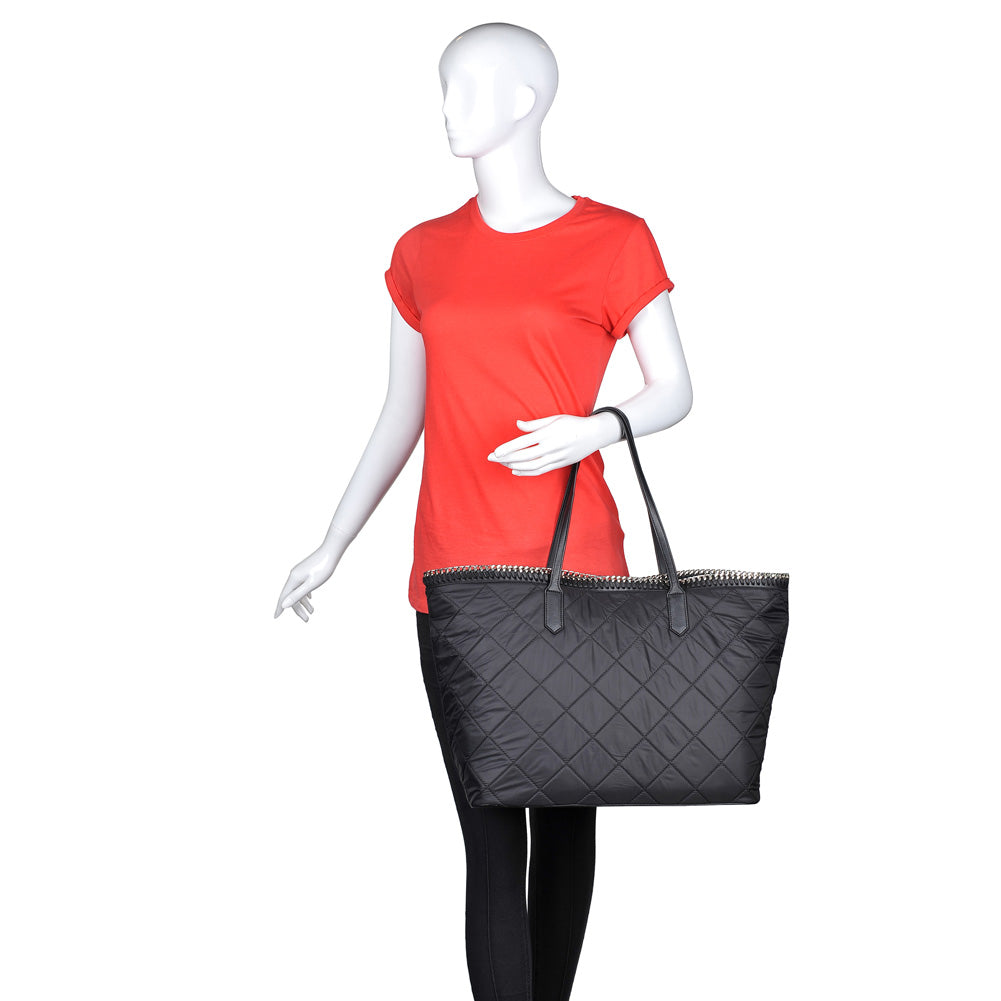 Woman wearing Black Urban Expressions Rush Tote 840611156532 View 1 | Black