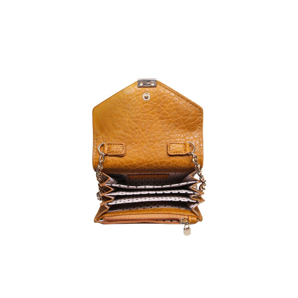 Product Image of Urban Expressions Jasmine Pebble Crossbody 840611165336 View 4 | Mustard