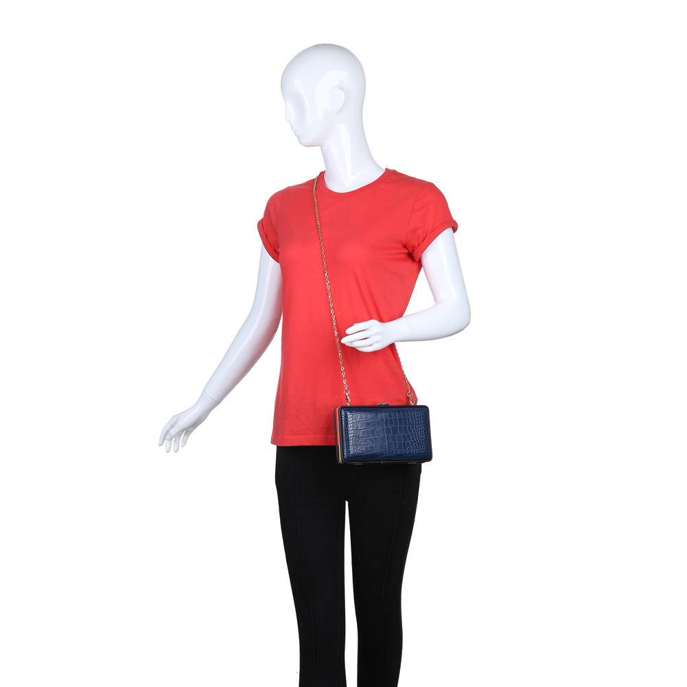 Product Image of Urban Expressions Elizabeth Clutch NA-840611157188 View 5 | Navy