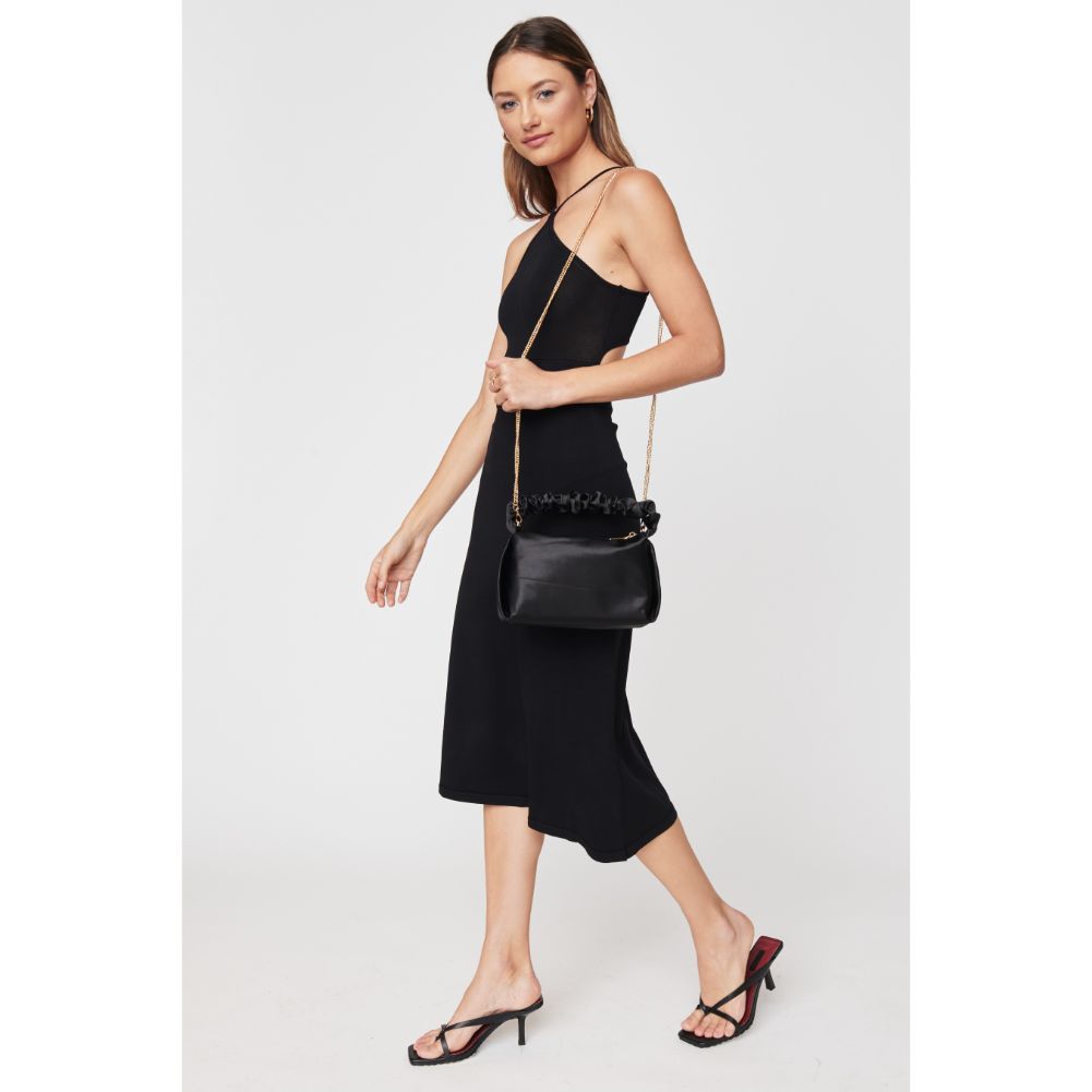 Woman wearing Black Urban Expressions Serenity Evening Bag 840611100702 View 4 | Black