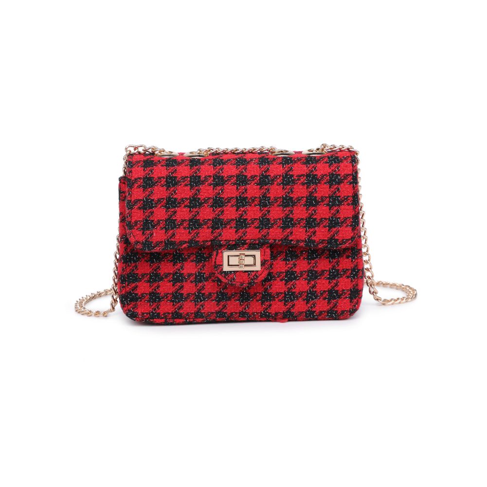 Woman wearing Red Black Urban Expressions Camille Shoulder Bag 840611120588 View 5 | Red Black