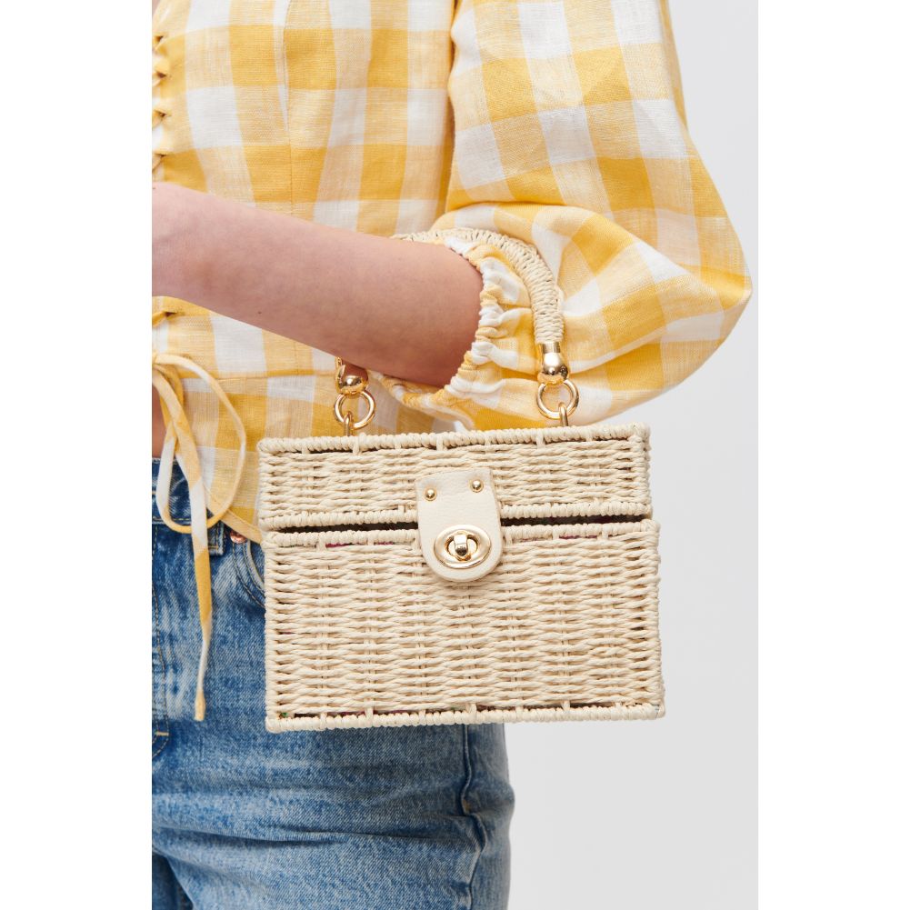 Woman wearing Ivory Urban Expressions Whimsy Crossbody 840611118509 View 4 | Ivory