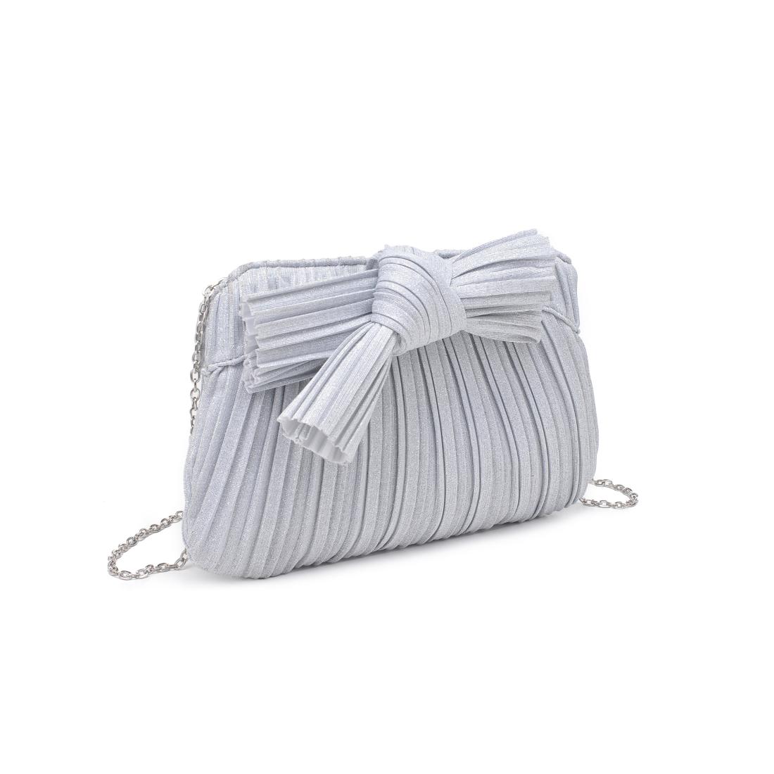 Woman wearing Silver Urban Expressions Yvonne Clutch 840611198600 View 6 | Silver