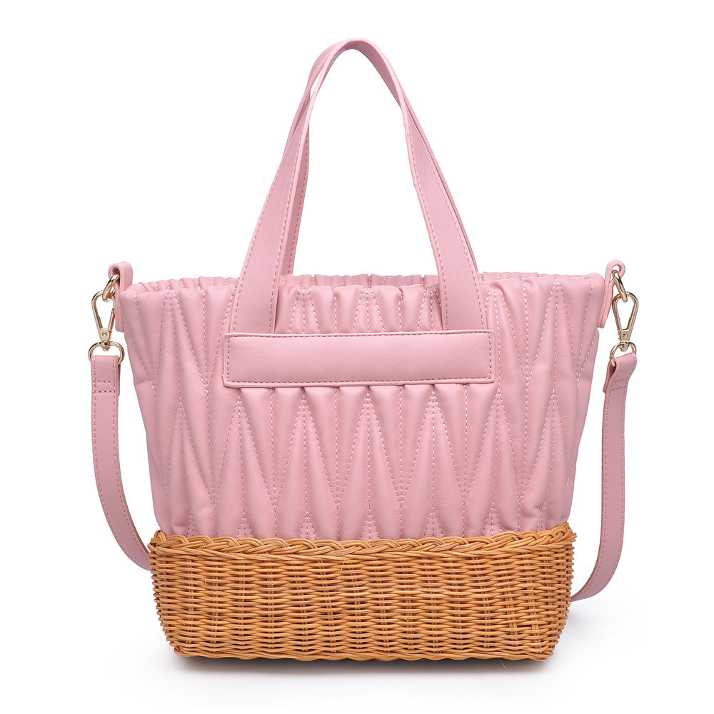 Woman wearing Pink Urban Expressions Esperanza Tote NA-840611158710 View 5 | Pink