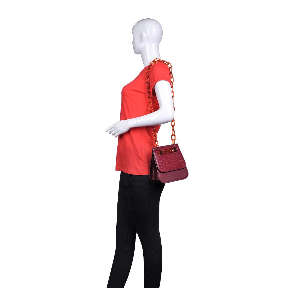 Product Image of Urban Expressions Whitney Crossbody 840611165213 View 5 | Burgundy