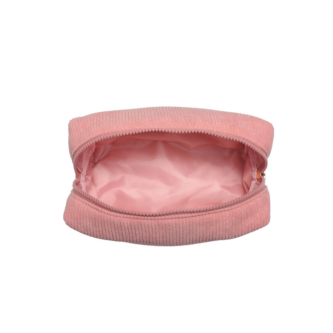 Urban Essentials Cordially Yours - Corduroy Cosmetic & Travel Organizer Pouch 840611197030 View 8 | Blush