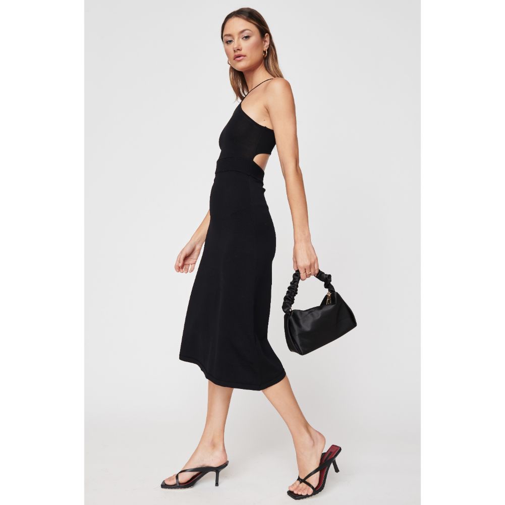 Woman wearing Black Urban Expressions Serenity Evening Bag 840611100702 View 3 | Black