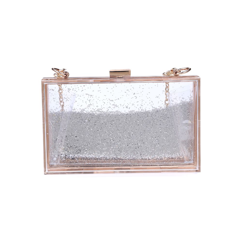Product Image of Urban Expressions Luna Evening Bag 840611165695 View 3 | Pewter