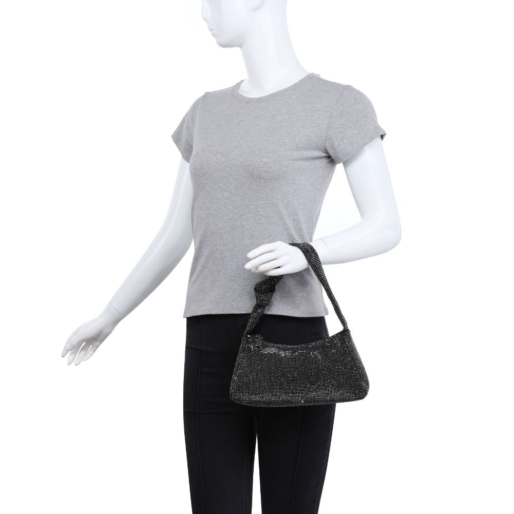 Product Image of Urban Expressions Ariana Evening Bag 818209012768 View 5 | Gunmetal