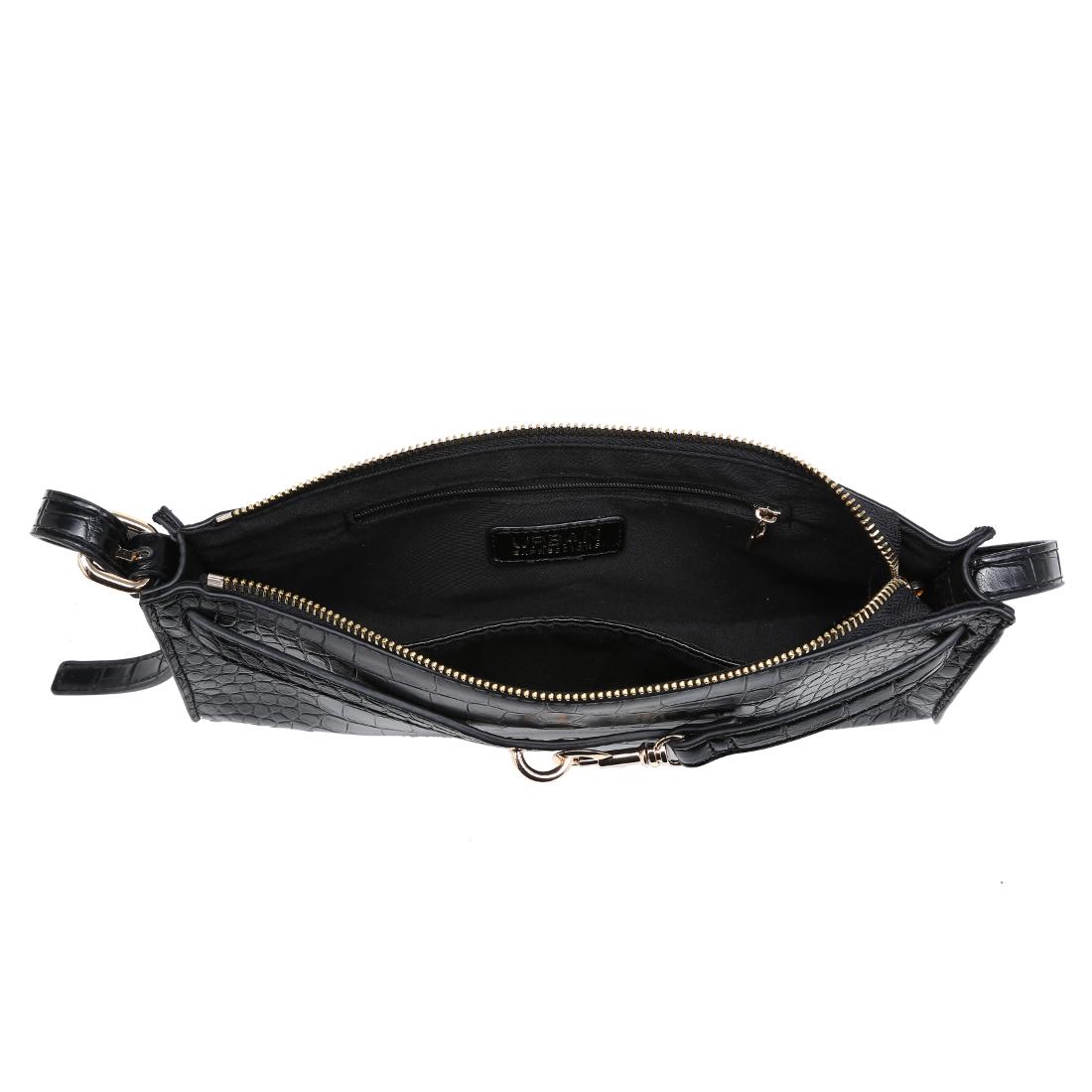 Urban Expressions Yaretzi - Croco Shoulder Bag 840504211041 View 4 | Black Croc