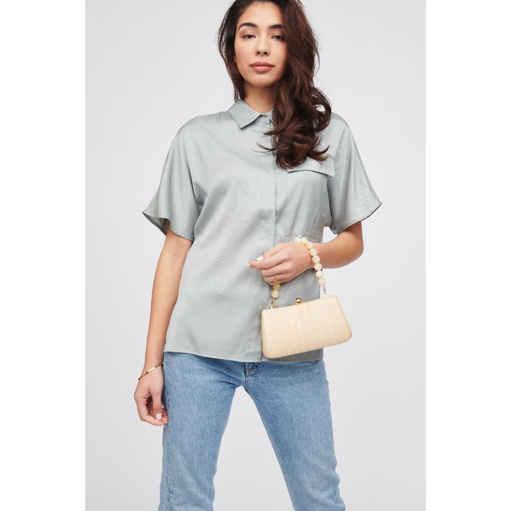 Woman wearing Natural Urban Expressions Wilma Evening Bag 818209019101 View 3 | Natural