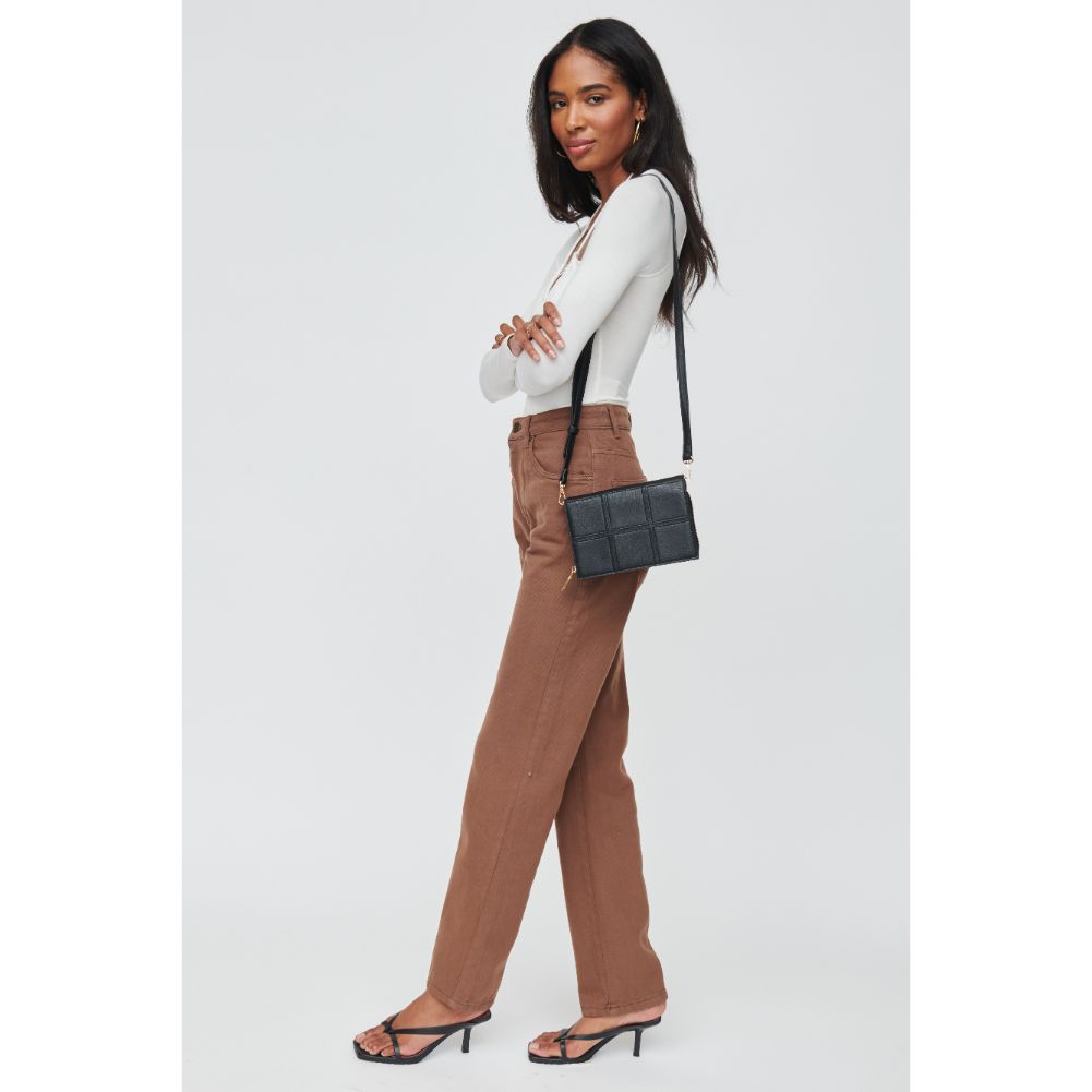 Woman wearing Black Urban Expressions Raelynn Crossbody 840611103895 View 4 | Black
