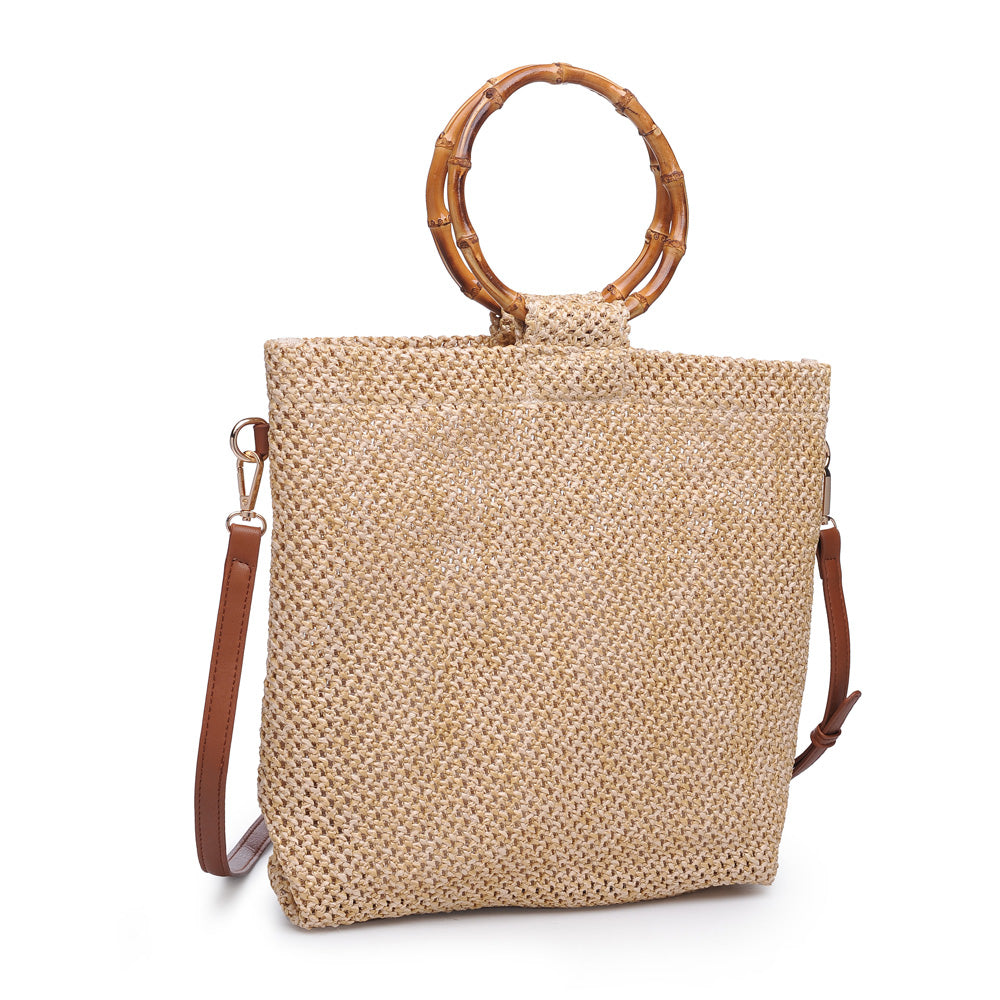Woman wearing Tan Urban Expressions Hanalei Tote NA-840611159359 View 6 | Tan