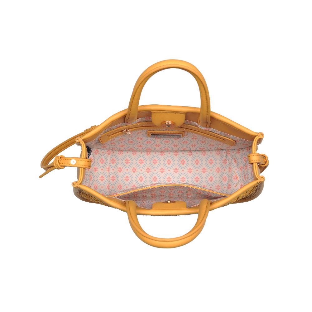 Woman wearing Mustard Urban Expressions Carmen Crossbody 840611169426 View 9 | Mustard