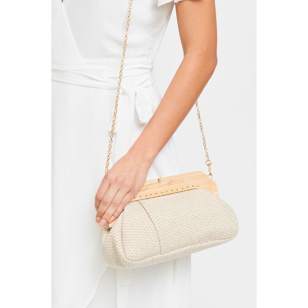 Woman wearing Natural Urban Expressions Echo Clutch 840611182135 View 1 | Natural