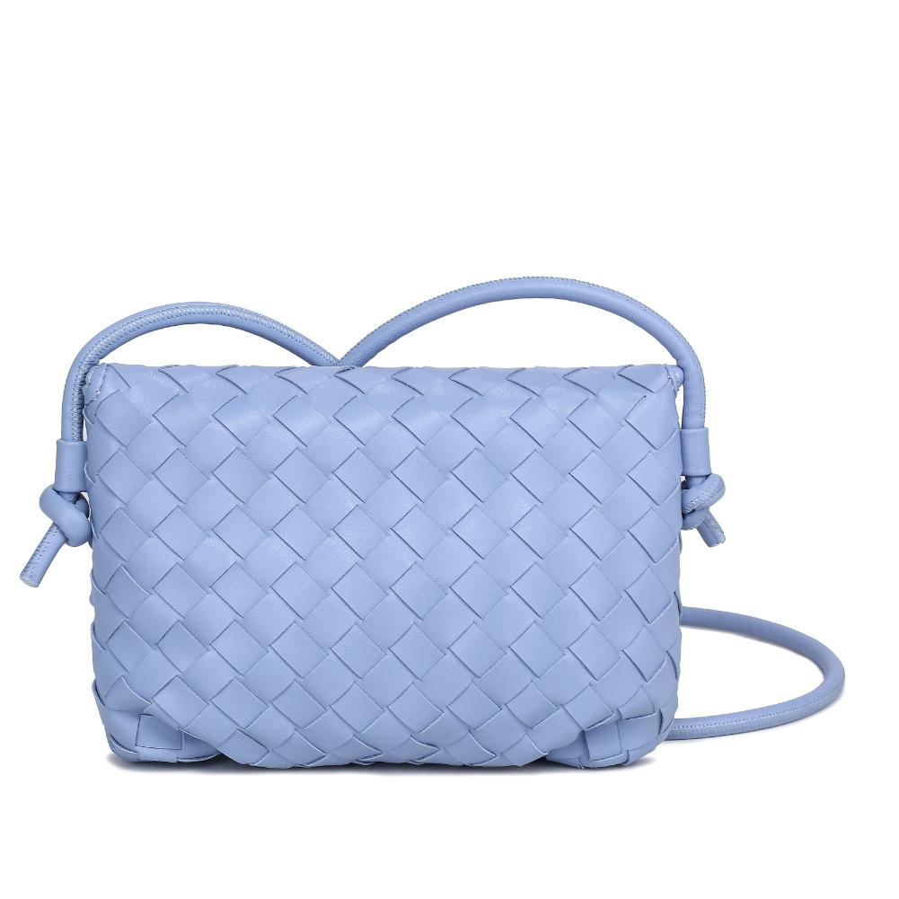Woman wearing Sky Blue Urban Expressions Kylo Crossbody 840611124432 View 7 | Sky Blue