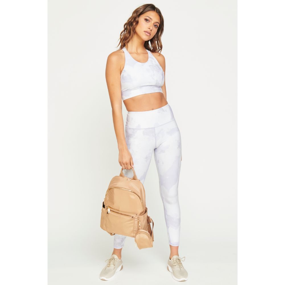 Woman wearing Nude Urban Expressions Venus Backpack 840611177766 View 4 | Nude