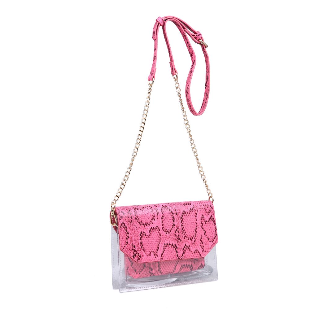 Product Image of Urban Expressions Tailgate - Snake Crossbody 840611162939 View 2 | Neon Pink