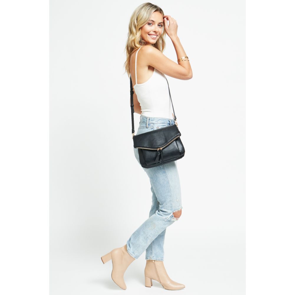 Woman wearing Black Urban Expressions Erin Crossbody 840611178770 View 3 | Black