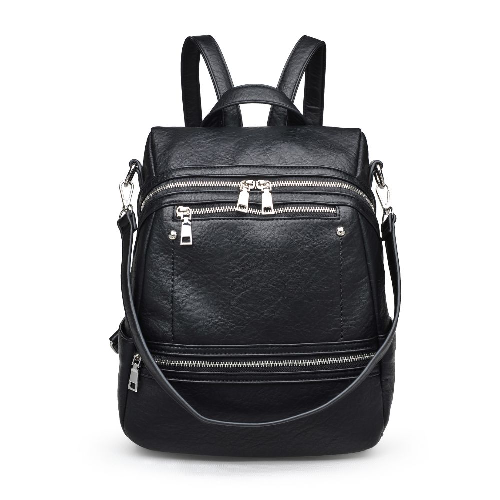 Product Image of Urban Expressions Juliette Textured Backpack NA-840611164681 View 1 | Black