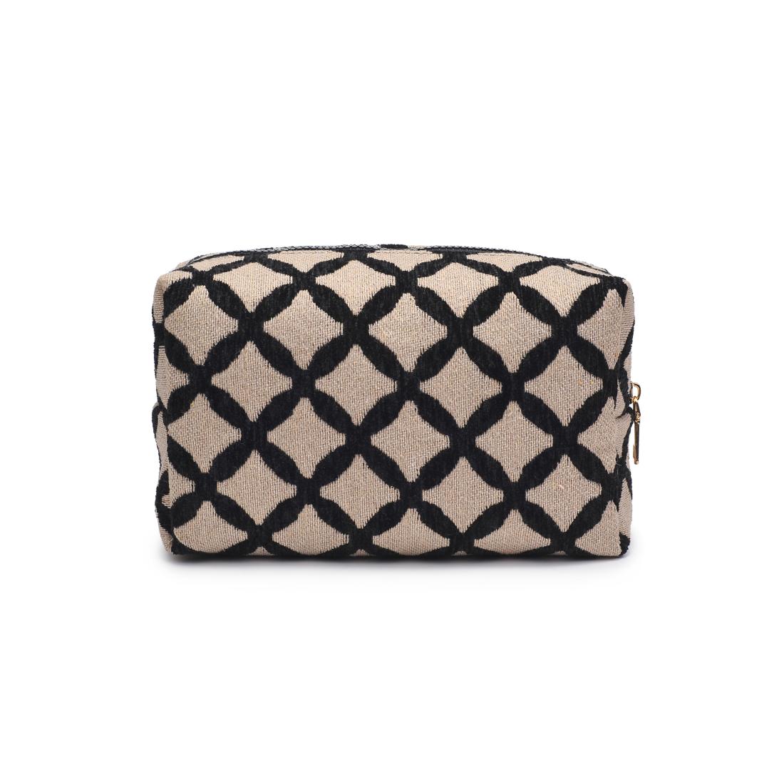 Urban Essentials Marrakesh Cosmetic & Travel Organizer Pouch 840611197818 View 7 | Natural Black